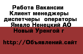 Работа Вакансии - Клиент-менеджеры, диспетчеры, операторы. Ямало-Ненецкий АО,Новый Уренгой г.